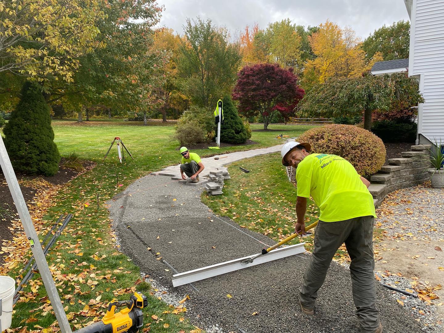 Sidewalk going in